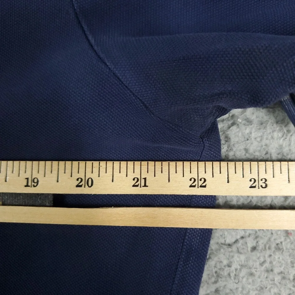 Ralph Lauren Polo Shirt Mens Large Blue Classic Fit Short Sleeve *STAINED
